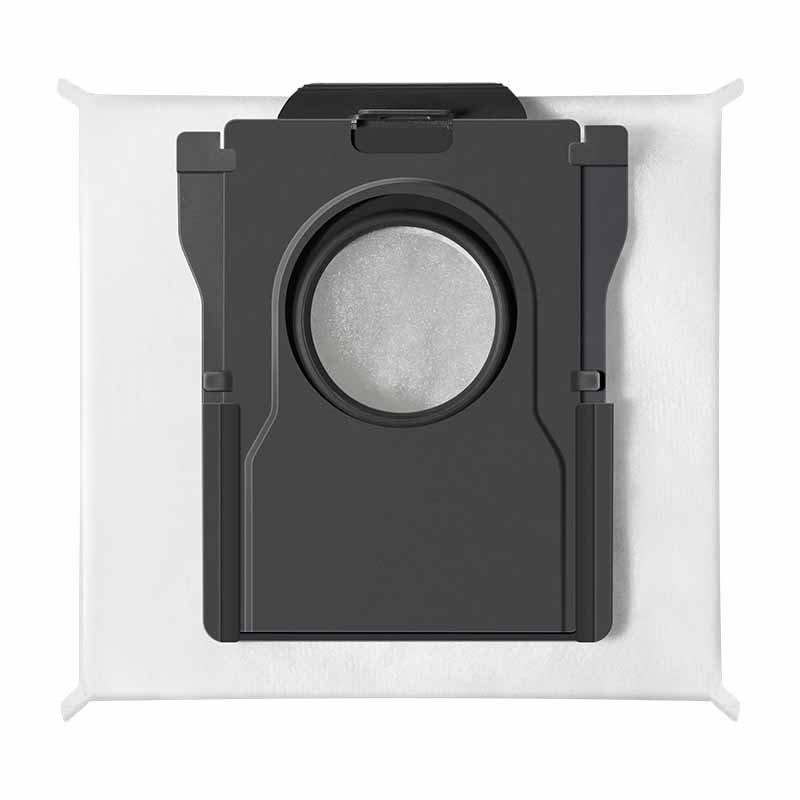 Worek na kurz do stacji dokującej robota sprzątającego na białym tle